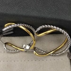 David Yurman Cross-Color Twisted Earrings
